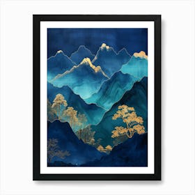 Asian Mountains 6 Art Print