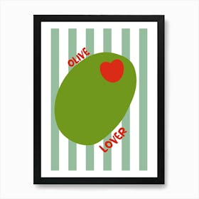 Olive Lover Print Kitchen Art Print