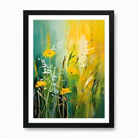 Yellow Wildflowers 1 Art Print