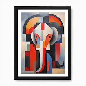Elephant Abstract Pop Art 8 Art Print