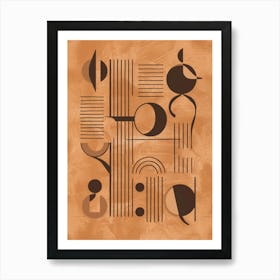 Abstract Shapes Canvas Print Art Print