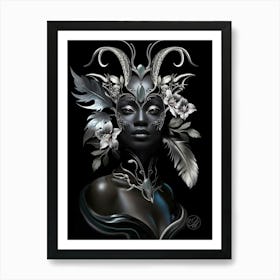 African Fairy Queen Art Print