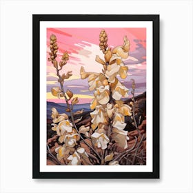 Snapdragon 2 Flower Painting Art Print