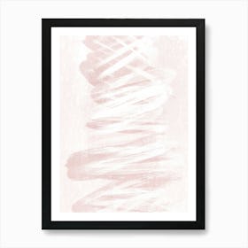 Abstract Pink Waves One Art Print