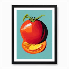 Tomato 2 Bold Graphic vegetable Art Print