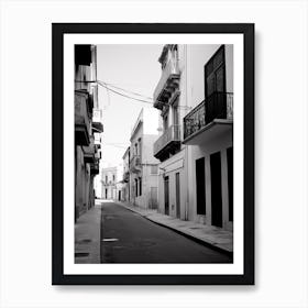 Brindisi, Italy, Black And White Photography 4 Art Print