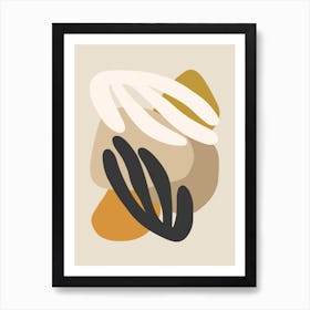 Floral Matisse Shapes 3 Art Print