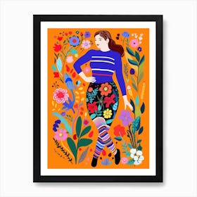 Body Positivity Fashion Illustration 2 Art Print