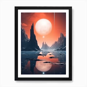 Futuristic Abstract Minimalist 8 Art Print