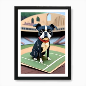 Boston Terrier-Reimagined 50 Art Print