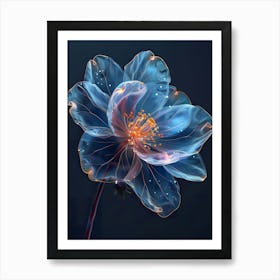 Blue Flower 1 Art Print