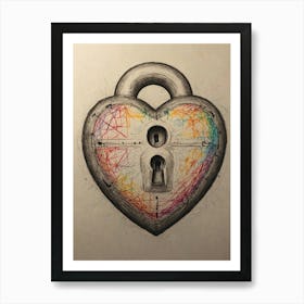 Heart Lock 5 Art Print