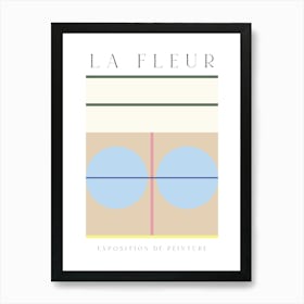 La Fleur Geometric Flowers Poster Set 6 1 Art Print