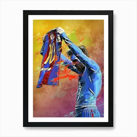 Lionel Messi Painting Art Print