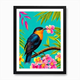 Cuckoo 1 Tropical bird Art Print