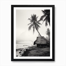 Samoa, Black And White Analogue Photograph 2 Art Print