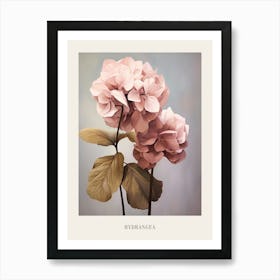 Floral Illustration Hydrangea 3 Poster Affiche