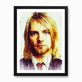 Kurt Cobain Potrait Art Print
