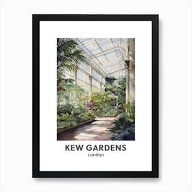 Kew Gardens, London 2 Watercolour Travel Poster Art Print