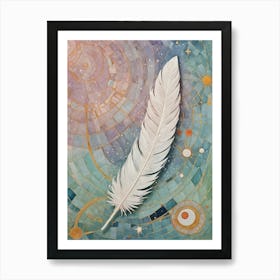 White Feather Art Print