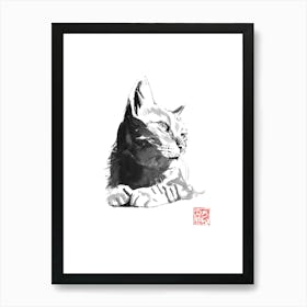 Cute cat Art Print