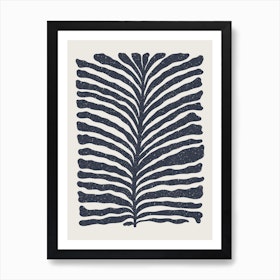 Blue Plant Art Print