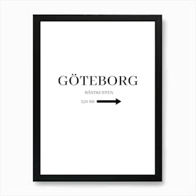 Göteborg Bästkusten Affiche