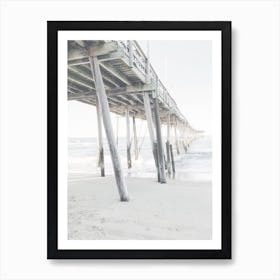 Wooden Beach Pier Art Print