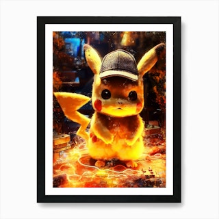 POSTER POKEMON NUM 04 PIKACHU CLIN D'OEIL, Produits dérivés