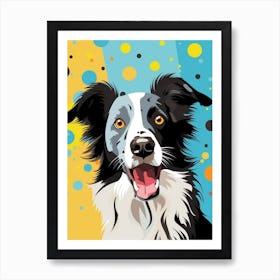 Pop Art Border Collie 1 Art Print