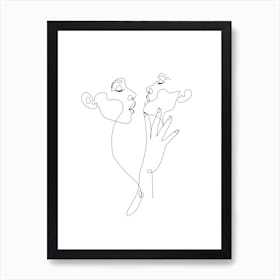 Be With You A Line Art Print