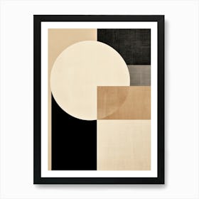 Monochrome Trier Geometric Serenade Art Print