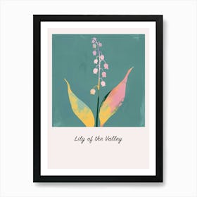 Lily Of The Valley 1 Square Flower Illustration Poster Art Print