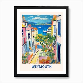 Weymouth England 5 Uk Travel Poster Art Print