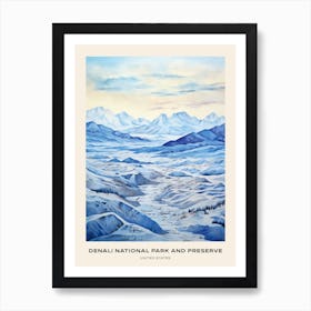 Denali National Park And Preserve United States Of America 6 Poster Art Print