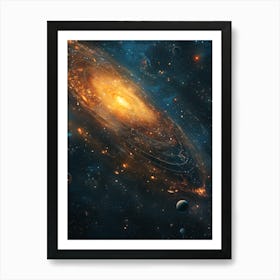 Galaxy In Space 1 Art Print