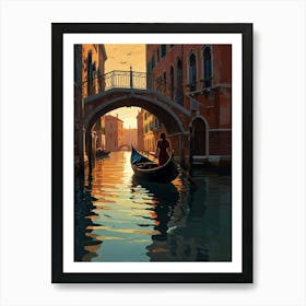 Venice Gondola Poster