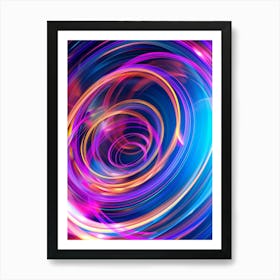 Abstract Swirls Background Art Print