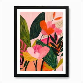 Pink Flowers 4 Art Print