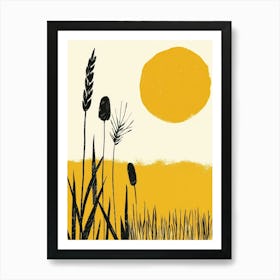 Sunflowers In The Field 1 Art Print