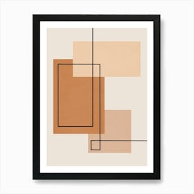 Geometry with expressive squares 5 Art Print