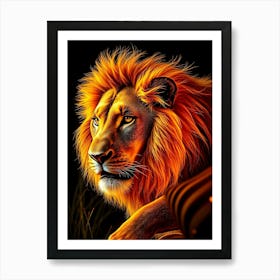 Wild Animal Creative Portrait 19 Art Print