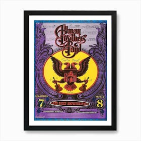 1997 Allman Brothers Band Sister Hazel Red Rocks Comcert Poster Art Print