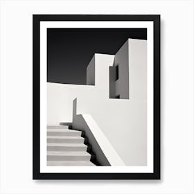Algarve, Portugal, Photography In Black And White 4 Art Print