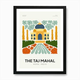 Travel The Taj Mahal Agra India Abstract Gallery Art Print