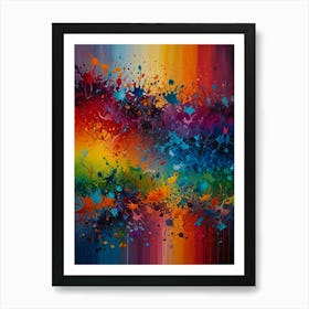 Rainbow Splash Art Print