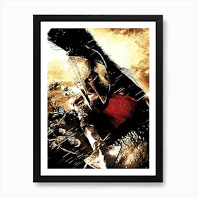 Sparta Warrior 300 movie Art Print