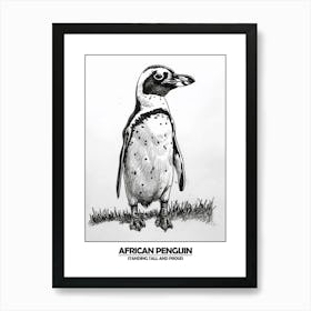 Penguin Standing Tall And Proud Poster Art Print