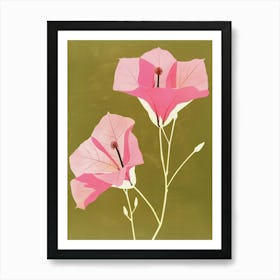 Pink & Green Bougainvillea 2 Art Print