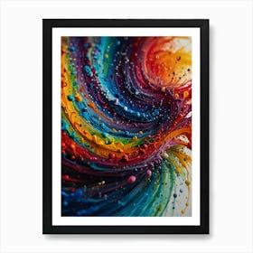 Rainbow Swirl 3 Art Print